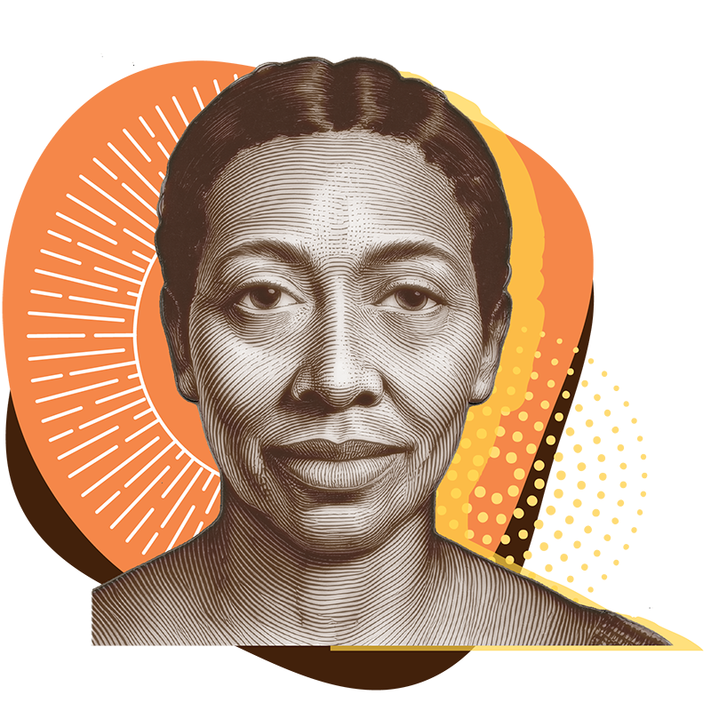 Illustration of a woman's face with radiating lines, representing cosmetic acupuncture.